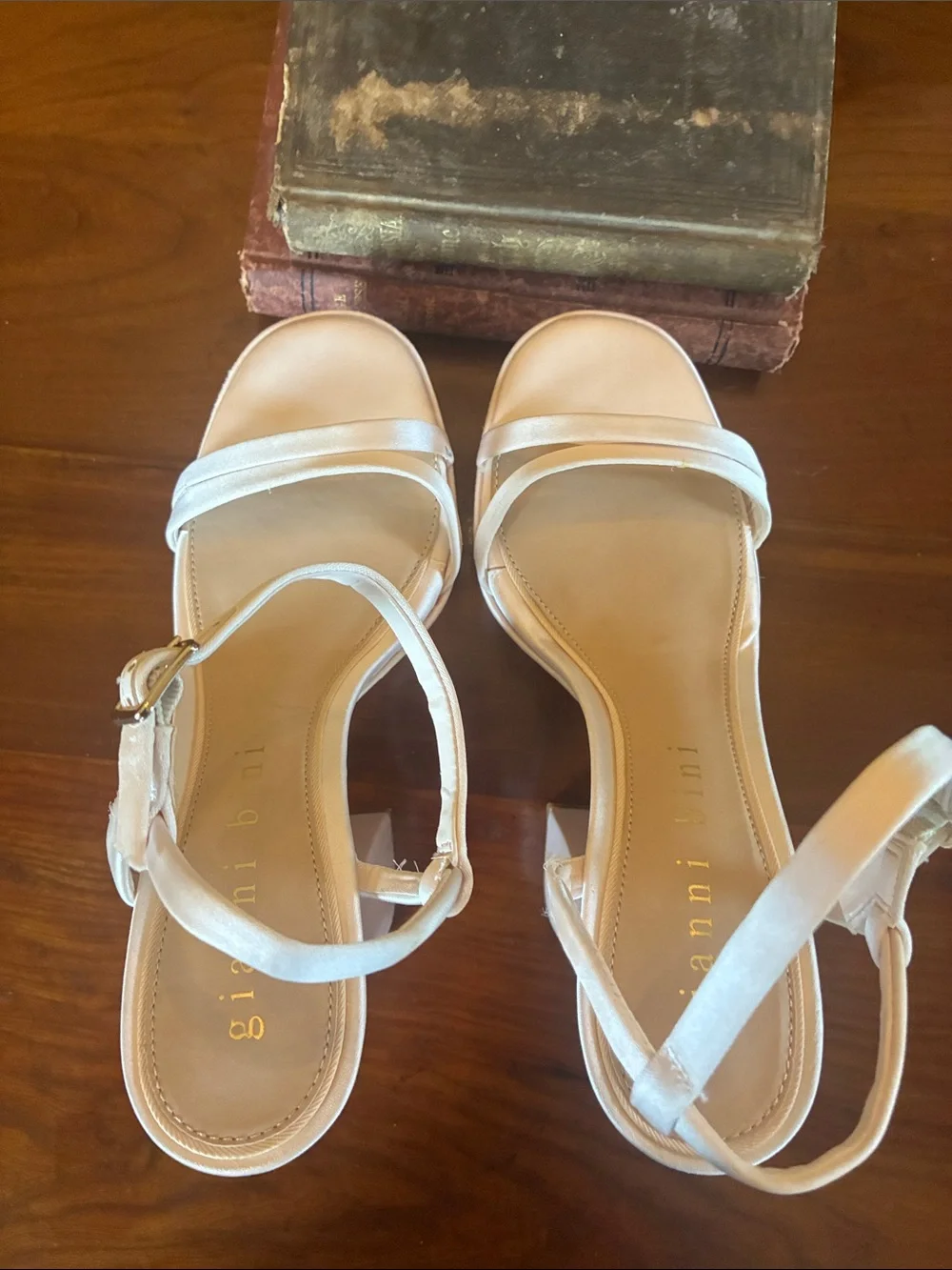Gianni Bini Babel Satin Strappy Platform Dress Sandals